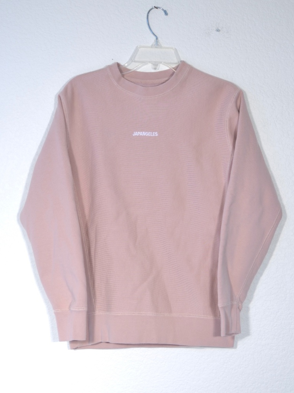 JAPANGELES PINK SWEATSHIRT, XSMALL